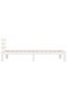 Bed frame, white, 90x200 cm, solid pine wood - 5