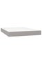 Continental bed, light gray, 140x200 cm, textile material - 6