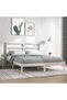Bed frame, white, 120x200 cm, solid pine wood