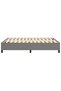 Box spring bed frame, dark grey, 140x200 cm, textile - 6