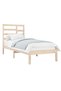 Bed frame, 100x200 cm, solid wood - 3