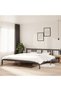 Bed frame, gray, 200x200 cm, solid pine wood