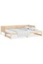 Extendable day bed, 2x(90x190) cm, solid pine wood - 6