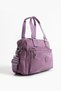 Women's Parachute Fabric 4-Compartment Bag with Crisscross Straps Hand Pockets and Shoulder Bag Si-4018 - 2