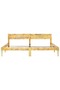 Bed frame, 200 x 200 cm, solid recycled wood - 3