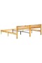 Bed frame, 200 x 200 cm, solid recycled wood - 5