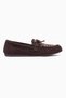 Women's Suede Loafers Embroidered Lace-Up Shoes Talina Brown - 2