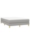 Continental bed, light gray, 140x200 cm, textile material - 3