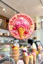 Strawberry Ice Cream Visual Wooden Stringed Door Wall Decoration Cafe Showcase Advertising Board - 3