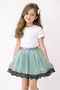 Girl's Mint Green Lace Detailed Tulle Skirt April 23 October 29