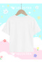 Girl's Love Printed Oversized Comfortable Daily Use Combed Cotton T-Shirt - 4