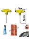 Car Tyre Puncture Repair Plug Kit Needle Patch Fix Tool Cement