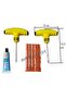 Car Tyre Puncture Repair Plug Kit Needle Patch Fix Tool Cement - 3