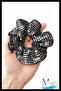 Black Sequined Hair Clip |   Sparkling Scrunchie Model |   Women's Accessory Elastic Buckle