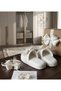 Mother Baby Maternity Slipper Crown Bandana Set with Feathered Bow Birth Hospital Set Stylish and Comfortable - 2