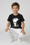 Boy's Black Short Sleeve Ataturk T-Shirt White Pants 23 April 29 October - 2