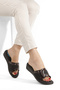 Artı&Jel-5002 Orthopedic Jel Heel Spur&Bone Protrusion Function Women's Brown Crtli Slippers - 5