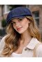 Men's Denim British Newsboy Cap - Washable, Sanded Denim Hat |   Standard Fit/ Stretchy