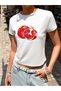 Women's Nar Printed Bayb Tee Cropped - 2