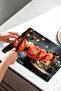Cinnamon and Apple Hot Drink Tempered Glass Cutting Board 30X40 cm Size Uv Printing - Bckt019 - 5