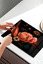 Vintage Floral Print Tempered Glass Cutting Board 30X40 cm Size Uv Printing - Bckt026 - 5