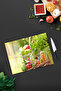 Vegetable Basket Patterned Tempered Glass Cutting Board 30X40 cm Size Uv Printing - Bckt022 - 2