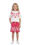Girl's Two-Piece Set P Cotton U Top and Bottom Two-Piece Set - 2