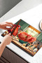 Cute Cats Making Dough in the Kitchen Tempered Glass Cutting Board 30X40 cm Size Uv Printing - Bckt030 - 5
