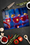 Sparkling Red Glass Apples Patterned Tempered Glass Cutting Board Uv Printing in 30X40 cm Size - Bckt038 - 4