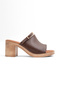Bln 0052 Adjustable Buckle Detail Block Heel Slipper