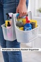 Bathroom Organizer with Storage Basket 💚   Cleaning Supplies Shower Kitchen under Counter Organizer Basket - 2