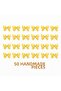 Yellow Wedding Candy, Gift Ornament, Balloon Ornament, Ready-Made Bow Satin Ribbon 10mm 50 Pieces