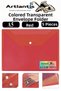 Red A5 Snap Fastener File Transparent Colored Envelope File 5 Pieces 17X22 cm Snap Fastener File Waterproof 50 Ya