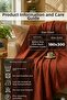 100% Cotton Buldan Handmade B Herringbone Patterned King Size P Tasseled K Sofa Cover 180X300 cm - 4