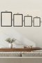 1 Piece Black Wooden Framed Dark Wood Theme Vintage Painting - 6
