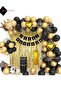 Heart King Crowned Age Balloon Chain Happy Birthday Birthday Party Set Ornament