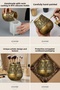 Makeup Organizer, Makeup Brush Holder, Makeup Organizer Set, Gold Antique Finish, Model 3 - 8