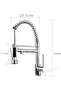 Spiral Double-Headed Industrial Kitchen Sink Faucet with Dual Water Inlets - 3