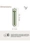 Lotus Set of 3 Minimalist Bookmarks – Decorative Aesthetic Bookmarks - 4