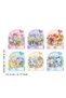 20 Pcs Transparent Flower Sticker Set Bullet Journal Scrapbook Laptop Agenda Green Bouquet - 6