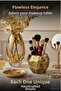 Makeup Organizer, Makeup Brush Holder, Makeup Organizer Set, Gold Antique Finish, Model 20 - 5