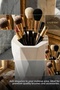 Makeup Organizer, Makeup Brush Holder, Makeup Organizer Set, White Color, Model 19 - 4
