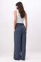 Antrasit Wide Leg/Geniş Paça Büzgülü Normal Bel Uzun Örme Pantolon TWOSS26PL00156 - 4