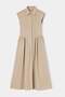 Trendyol Studio Bej Poplin Midi Dokuma Elbise TWOSS26EL00513 - 8