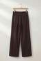 Brown Double Belt Pack Palazzo Striped Poly Viscose Trousers Tdrss26Pl00010 - 5