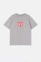 Gray Heart Printed Oversize Fit Plus Size T-Shirt Tbbss26Bf00033 - 4