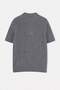 Gri Regular/Normal Kesim Düğmeli Dokulu Polo Yaka Kalın Triko T-shirt TMNSS26PO00027 - 7
