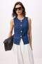 Mavi Fitted %100 Pamuklu Denim Yelek TWOSS26YE00037