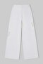 Beyaz Brode Detaylı Yüksek Bel %100 Pamuk Wide Leg Jeans TWOSS26JE00260 - 7