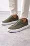 Ranger Khaki Lace-Up Suede Men's Sneaker Shoes